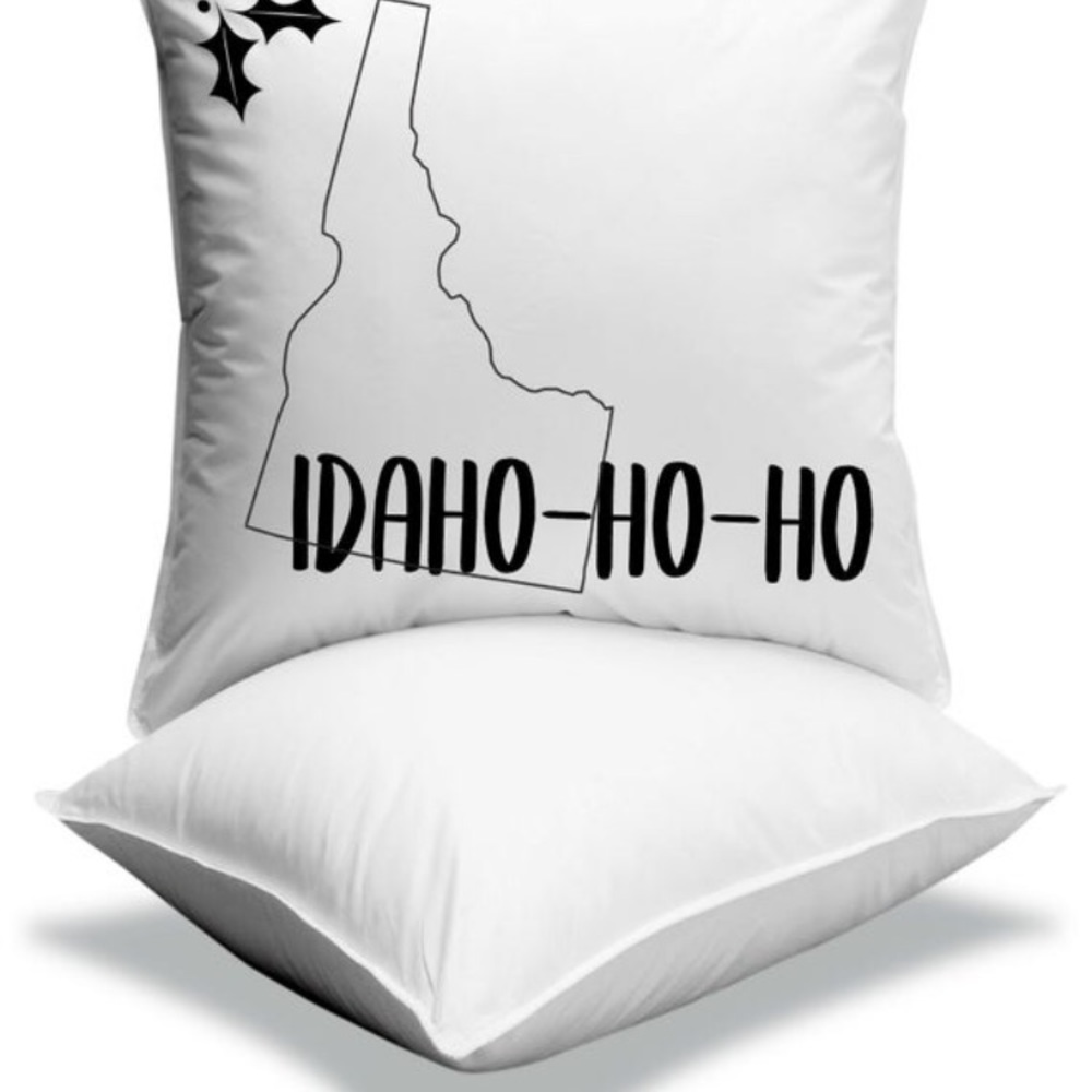 Idaho Christmas Throw Pillow Cover 18 x 18